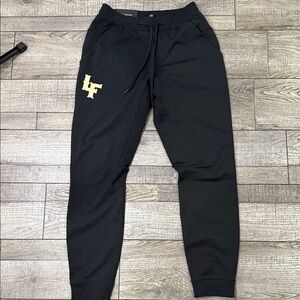 Lululemon Athletica Black Joggers with Gold Accent